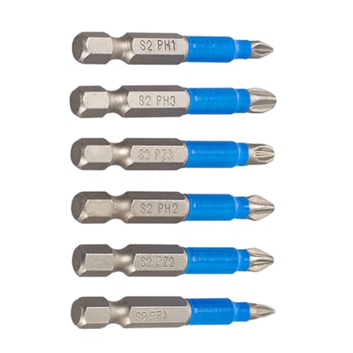 1/4 "hexagonal Shank Long Magnet Schraubendreher Bit Set Nonslip Gekreuztem Geschlitzte Spitze Bit Magnetschraubendreher Bit Magnetische Schraubendreherbits von Haiki