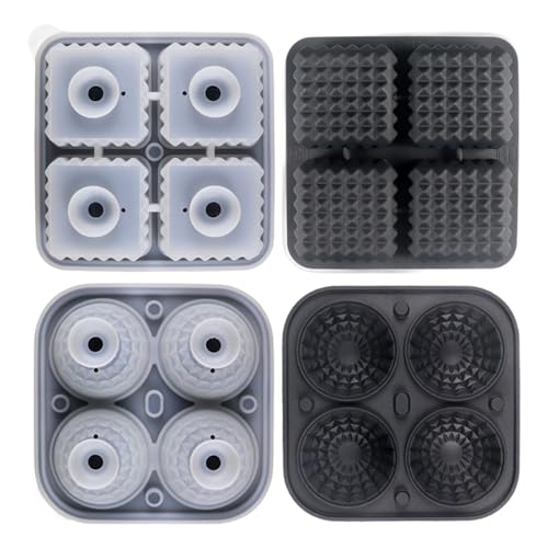 2 Pack Kreative Geometrische Eiswürfel Formen Silikonkugel Tablett Für Cocktails Whiskys Nicht Stick Küchenwares Spülmaschine Safe Silikonwürfel Tabletts von Haiki