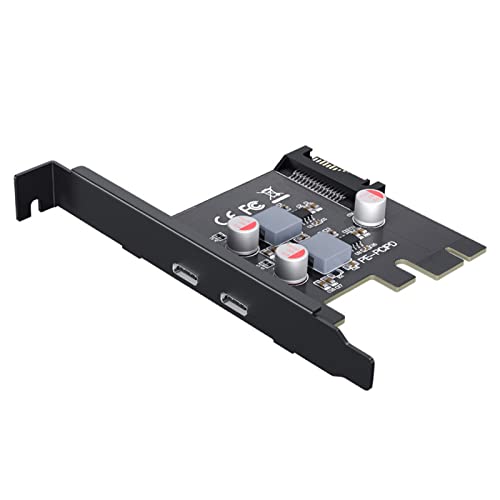 2 Ports PCI E 1x Zu Typ C Expansionskartenanschluss 20W PD Fast Ladekonvertierungskarte Für Die Schnelle Aufladung von Haiki