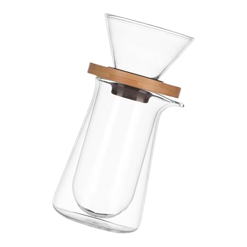 2 Teilige Doppelschicht Glas Kaffeemaschine Set Mit Karaffe Und Dripperfilter Für Heißes Gebräu Und Kaltes Einweichenzubereitung Doppelschicht Carafe 2 Teilige Doppelschicht Glas Kaffeemaschine Set Mit Karaffe Und Dripperfilter Für Heißes Gebräu Und Kaltes Einweichenzubereitung Doppelschicht Carafe von Haiki