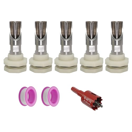 5 Stück stabile Edelstahl-Schweine-Nippel-Trinker, einfache Installation, Schweine-Bewässerungssysteme, inklusive Messing-Anschlüssen, auslaufsichere Designs 5 Stück stabile Edelstahl-Schweine-Nippel-Trinker, einfache Installation, Schweine-Bewässerungssysteme, inklusive Messing-Anschlüssen, auslaufsichere Designs von Haiki
