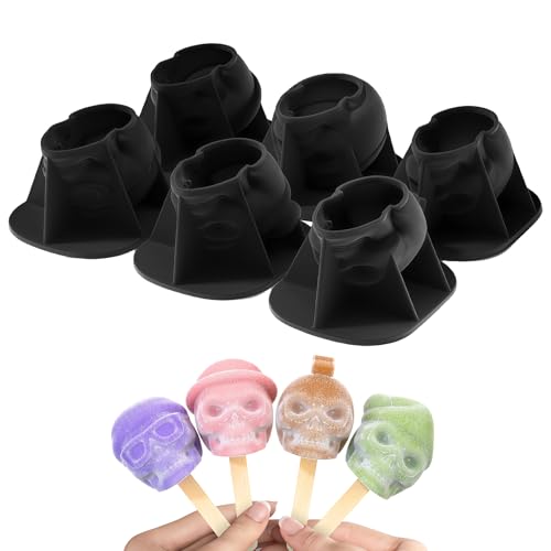 6 Hohlraumschädel Eisformen Flexible Lebensmittelqualität Silikon Für Würfel Kerzenseife Machen Robuste Kreative Handwerksbedarf Schädelwürfel Tablett Set 6 Hohlraumschädel Eisformen Flexible Lebensmittelqualität Silikon Für Würfel Kerzenseife Machen Robuste Kreative Handwerksbedarf Schädelwürfel Tablett Set von Haiki