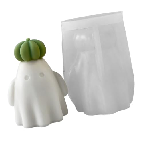 Geistere Silikonformen Halloween Silikonform Zur Herstellung Von Kerzenseife Schokoladen Urlaubsdekoration Harzhandwerk Handwerk Mit Kerzenformen von Haiki