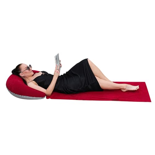 Haiki Aufblasbare Lounger Mit Kopfruhe Ergonomischer Strandstuhl Tragbare Rückenkissen Kissen Stuhl Luft Bettweg Matratze Kompakte Faltbare Reise Strandkissen Haiki Aufblasbare Lounger Mit Kopfruhe Ergonomischer Strandstuhl Tragbare Rückenkissen Kissen Stuhl Luft Bettweg Matratze Kompakte Faltbare Reise Strandkissen von Haiki
