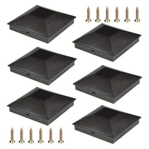 Haiki Dekorative Zaunabdeckung, 8,9 cm, lichtblockierend, geeignet für Holzsockel, dekorative Pyramidenform, Pfostenabdeckung Haiki Dekorative Zaunabdeckung, 8,9 cm, lichtblockierend, geeignet für Holzsockel, dekorative Pyramidenform, Pfostenabdeckung von Haiki