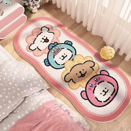 Haiki Fußmatte mit Cartoon-Motiv, waschbar, rutschfest, Küchenteppich für Wohnzimmer, Schlafzimmer, haustierfreundlicher Teppich von Haiki