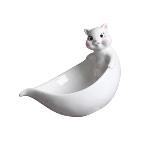Haiki Keramik Fleischy Pflanzenbehälter Eichhörnchen Form Cartoon Pflanze Kaktusblüten Blumen Pflanzer Home Desk Gartenzubehör Elegante Blumenvase von Haiki
