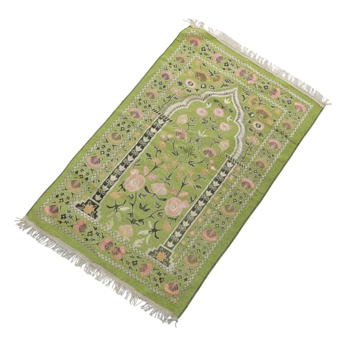 Haiki Muslime Gebetsmatten Blumenmuster Teppiche Mit Quasten Reisen Tragbare Islamische Teppichdecke Kirche Home Decors 70x110 cm von Haiki