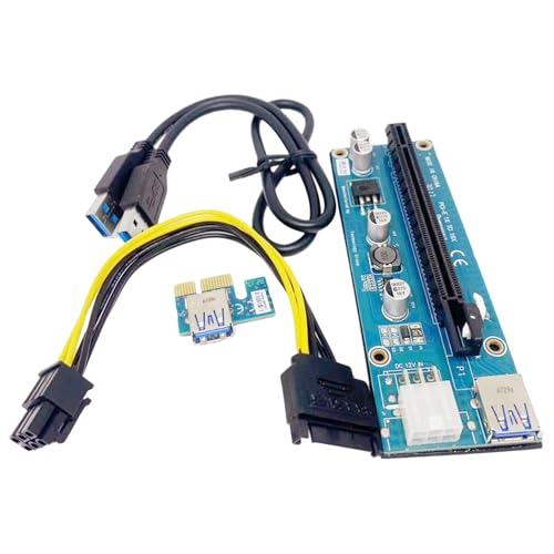 Haiki PCIe Kartenadapter PCIe 1x Bis 16x USB3.0 Kabel Stromversorgungsverlängerung Für Miner Maschinenabbau Installation PCIE Karte with Power Kabel Haiki PCIe Kartenadapter PCIe 1x Bis 16x USB3.0 Kabel Stromversorgungsverlängerung Für Miner Maschinenabbau Installation PCIE Karte with Power Kabel von Haiki
