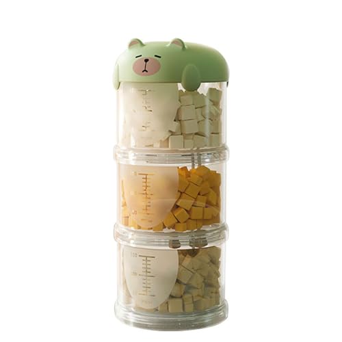 Haiki Pet Food Storage Box Sichtbarer Gestufter Behälter Für Hundehörer Und Accessoires Leckproof Cats Snacks Reisebox Stapelbare Katzen Hundefutter Organisatoren von Haiki