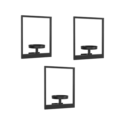 Haiki Raumsparende Moderne Eisernen Wandmontaged Pflanzer Schelfhalter Für Vertikale Gartenarbeit Und Hängende Hängeanlage 3PCS Minimalisten Pflanzenschelfendekoration von Haiki