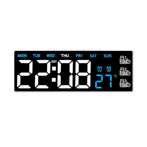 Haiki Stilvolle Elektronische Digitale LED Uhr Mit Medikamentenerinnerung 2 Alarme Und Energieeinsparung Helligkeit Einstellungsfunktion Medikamente Uhr Haiki Stilvolle Elektronische Digitale LED Uhr Mit Medikamentenerinnerung 2 Alarme Und Energieeinsparung Helligkeit Einstellungsfunktion Medikamente Uhr von Haiki