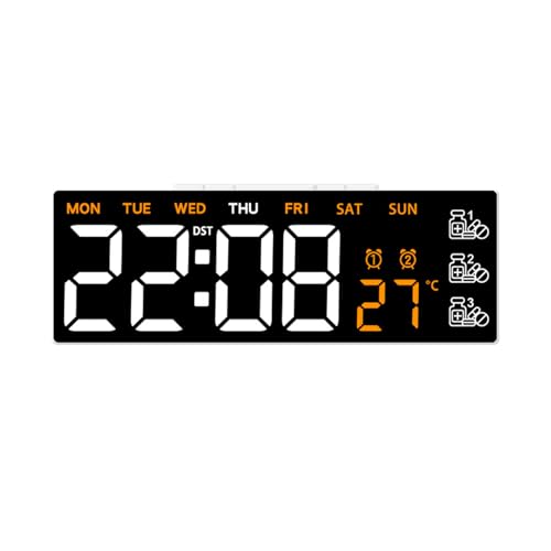 Haiki Stilvolle Elektronische Digitale LED Uhr Mit Medikamentenerinnerung 2 Alarme Und Energieeinsparung Helligkeit Einstellungsfunktion Medikamente Uhr Haiki Stilvolle Elektronische Digitale LED Uhr Mit Medikamentenerinnerung 2 Alarme Und Energieeinsparung Helligkeit Einstellungsfunktion Medikamente Uhr von Haiki