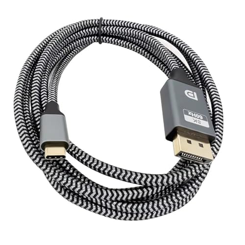 Haiki Superior Claritys USB C Zu DisplayPort1.4 Verbindungskabel 8K60Hz 4K240Hz Für Immersive Visuelle Visuelle Signale Transfer Transfer von Haiki