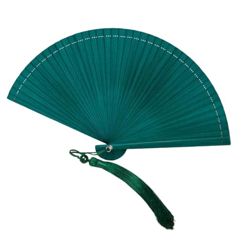Handgefertigter faltbarer Ventilator mit Assels, Hochzeitszubehör, tragbares, atmungsaktives Design für den Innen- und Außenbereich, tragbarer Bambus-Fächer von Haiki