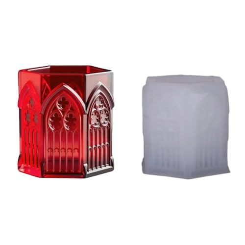 Multi Zweck Silikonform Für Harz Schmuck Behälter Kirche Fenster Pflanzer Und Dekorative Kerzenbehälter Handwerk Relief Design Harzform Multi Zweck Silikonform Für Harz Schmuck Behälter Kirche Fenster Pflanzer Und Dekorative Kerzenbehälter Handwerk Relief Design Harzform von Haiki