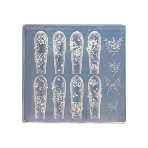 Nägel Kunstformen Silikonvorlage Nägel Entwerfen Werkzeug Rosenform Handgemachte Formen Für Maniküre Kreation Nagelform Nägel Kunstformen Silikonvorlage Nägel Entwerfen Werkzeug Rosenform Handgemachte Formen Für Maniküre Kreation Nagelform von Haiki