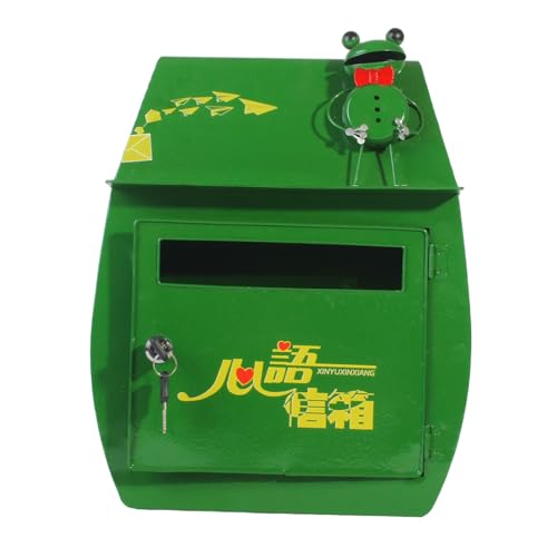 Nature Frösche Shape Mailbox Haltbarkeit Eisenwandmontaged Briefbehälter Für Gärten Home Dekoration Resistente Garten Mailbox von Haiki