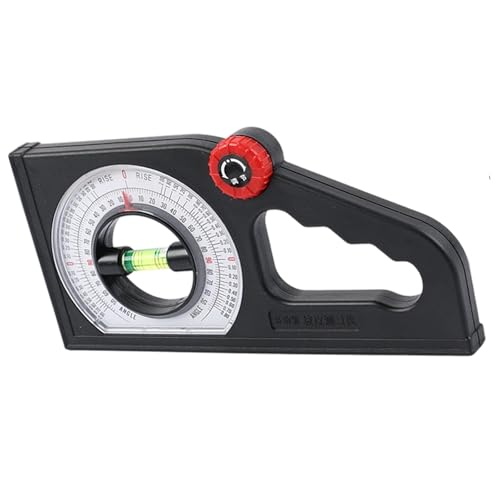 Professioneller Winkelfinder, Gradienten-Meter mit rotierenden Blasen-Ampullen und kleinem, leicht zu transportierendem Design für Outdoor-Surv, starkes ABS-Neigungsmesser-Werkzeug von Haiki