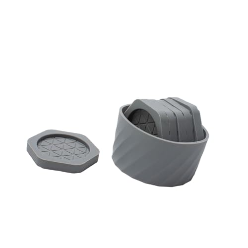 Sechseckiges Silikon-Untersetzer-Set mit rutschfester Unterseite und Aufbewahrungsbox für heiße Getränke, Kaffee, Tee, Matten, Büro, Zuhause, Wärmedämmung Sechseckiges Silikon-Untersetzer-Set mit rutschfester Unterseite und Aufbewahrungsbox für heiße Getränke, Kaffee, Tee, Matten, Büro, Zuhause, Wärmedämmung von Haiki