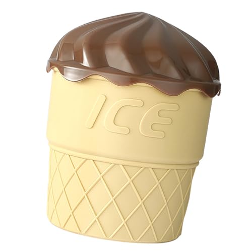 Silikon Eisbehälter Doppelschichtiger Eiskübel mit Deckel Spülmaschinenfest Eisherstellung Küchenzubehör Tragbare Eiscreme Gefrierschrank für Zuhause von Haiki