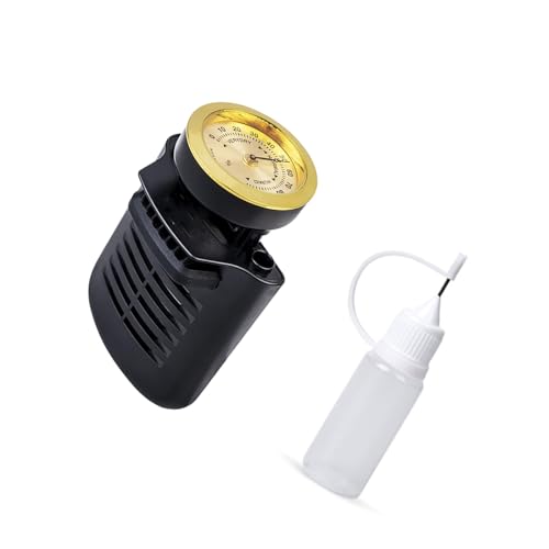 Silikon-geschützter Gitarren-Luftbefeuchter mit doppelten Wasseranschlüssen, 10 ml Flasche, Hygrometer zur Vermeidung von Trockenheit, Gitarrengehäuse, Luftbefeuchter mit Hygrometer von Haiki