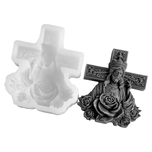 Silikonformen Halloween Kerzenformen Religiöses Thema Epoxidharz Pflaster Formen Silikonform Halloween Duft Kerzenpflaster Guss von Haiki