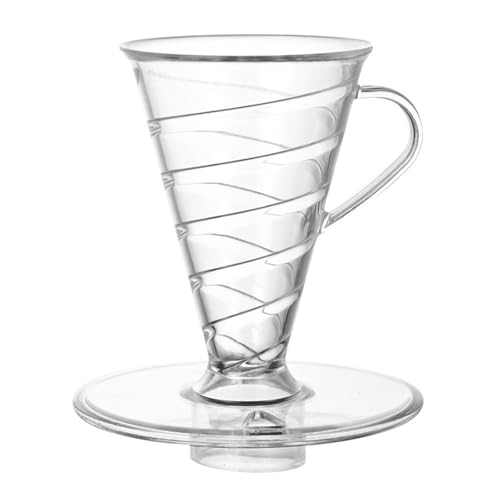 V30 Styles Kaffeefilterkegel Mit Spiralen Innenwand Verstärken Geschmack Extraktion Futter Sichere Kunststoffmaterial von Haiki