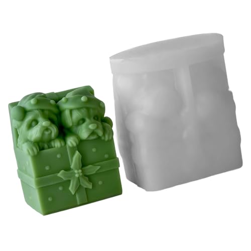 Weihnachtsgeschenkschachtel Silikonformen Duft Kerzenform Oramentguss Epoxidharz Pflaster Formen Weihnachtsgeschenkschachtel Silikonformen Duft Kerzenform Oramentguss Epoxidharz Pflaster Formen von Haiki
