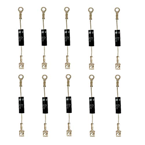 Hailege 10pcs CL01-12 Diode Mikrowellenherd Induktionsherd Hochspannungs-Mikrowellendiode 12kV 350mA Diodengleichrichter HVM12/T3512/512TH von Hailege