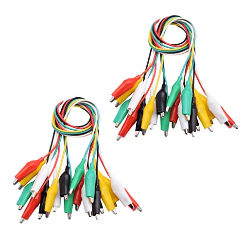 Hailege 20pcs Alligator Clips Wires Alligator Test Leads Length 20.5 inch for Circuit Connection Electronic Testing Experiments Electronics DIY Two Bundles Five Colors Hailege 20pcs Alligator Clips Wires Alligator Test Leads Length 20.5 inch for Circuit Connection Electronic Testing Experiments Electronics DIY Two Bundles Five Colors von Hailege