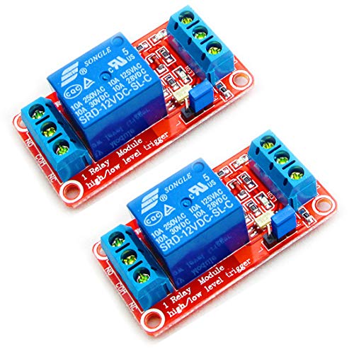 Hailege 2pcs 12V 1 Kanal Relaismodul Relaisschalter mit Optokoppler Isolation Unterstützung High oder Low Level Trigger Hailege 2pcs 12V 1 Kanal Relaismodul Relaisschalter mit Optokoppler Isolation Unterstützung High oder Low Level Trigger von Hailege