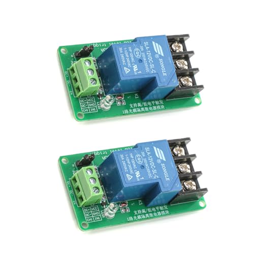 Hailege 2pcs 12V 30A Einkanal Optokoppler Isolationsrelaismodul Unterstützung High und Low Trigger 12V Hailege 2pcs 12V 30A Einkanal Optokoppler Isolationsrelaismodul Unterstützung High und Low Trigger 12V von Hailege