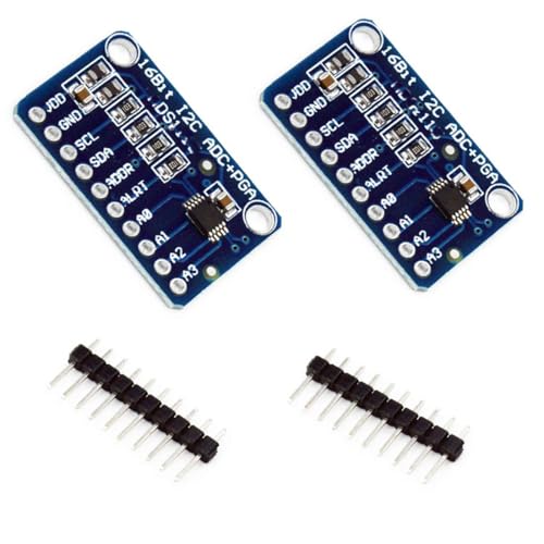 Hailege 2pcs 16 Bit 16 Byte 4 Kanal I2C IIC Analog-Digital-ADC PGA-Wandler mit programmierbarem Verstärkungsverstärker Hochpräziser ADC-Wandler Entwicklungsboard Hailege 2pcs 16 Bit 16 Byte 4 Kanal I2C IIC Analog-Digital-ADC PGA-Wandler mit programmierbarem Verstärkungsverstärker Hochpräziser ADC-Wandler Entwicklungsboard von Hailege
