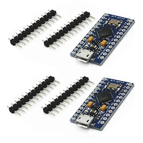 Hailege 2pcs Leonardo Pro Micro 5V/16MHz Bootloader Micro USB Leonardo Pro Micro Compatible von Hailege