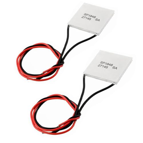 Hailege 2pcs TEC1-27145 SP1848 40x40mm SP1848-27145 SA Halbleiter Thermoelektrische Kühlkörper-Kühlerplatten Peltier-Platte für die Stromerzeugung von Hailege