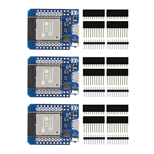 Hailege 3pcs ESP32 Mini ESP-WROOM-32 Development Board WLAN WiFi Bluetooth CP2104 Internet of Things Development Board with Pins Hailege 3pcs ESP32 Mini ESP-WROOM-32 Development Board WLAN WiFi Bluetooth CP2104 Internet of Things Development Board with Pins von Hailege