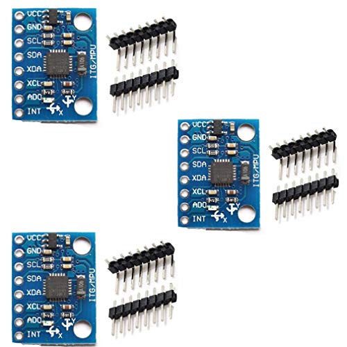 Hailege 3pcs MPU-6050 MPU6050 GY-521 3-Achsen-Beschleunigungsmesser-Gyroskop-Modul 6-DOF-6-Achsen-Beschleunigungsmesser Gyroskop-Sensor-Modul 16-Bit-AD-Wandler-Datenausgang IIC I2C Hailege 3pcs MPU-6050 MPU6050 GY-521 3-Achsen-Beschleunigungsmesser-Gyroskop-Modul 6-DOF-6-Achsen-Beschleunigungsmesser Gyroskop-Sensor-Modul 16-Bit-AD-Wandler-Datenausgang IIC I2C von Hailege