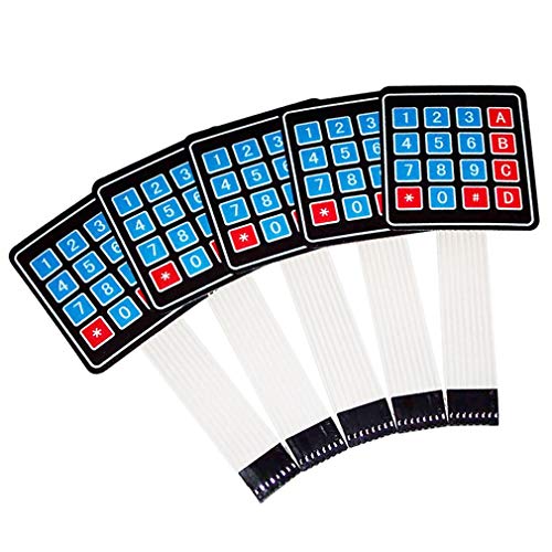 Hailege 5pcs 4x4 Matrix Array Membrane Keypad Keyboard 16 Keys AVR 12V Robort Parts Raspberry Pi Hailege 5pcs 4x4 Matrix Array Membrane Keypad Keyboard 16 Keys AVR 12V Robort Parts Raspberry Pi von Hailege