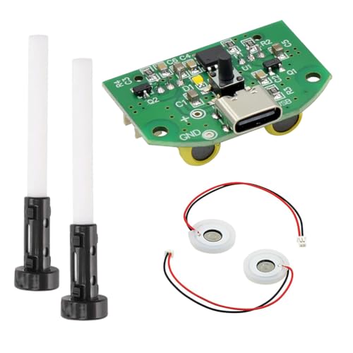 Hailege Air Humidifier DIY Kit USB-C Moisture Spray Mist Maker Fogger Atomizer Mini Oscillator with Switch Timer Function with Double Nozzle Cotton Swab & Stand Hailege Air Humidifier DIY Kit USB-C Moisture Spray Mist Maker Fogger Atomizer Mini Oscillator with Switch Timer Function with Double Nozzle Cotton Swab & Stand von Hailege