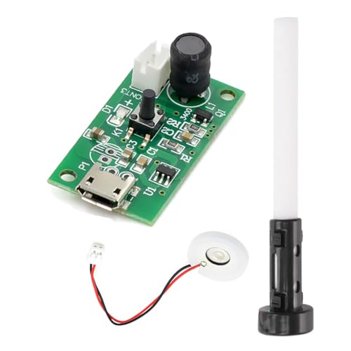 Hailege DIY Air Humidifier Kit USB Mist Maker Moisture Spray Fogger Atomizer DC 5V Mini Oscillator with Switch Timer Function With Cotton Swab & Stand Hailege DIY Air Humidifier Kit USB Mist Maker Moisture Spray Fogger Atomizer DC 5V Mini Oscillator with Switch Timer Function With Cotton Swab & Stand von Hailege