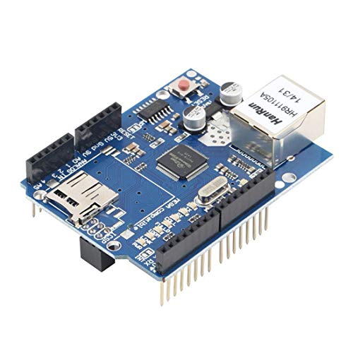 Hailege W5100 Ethernet Network Shield W5100 Ethernet Expansion Board with SD Card Slot von Hailege