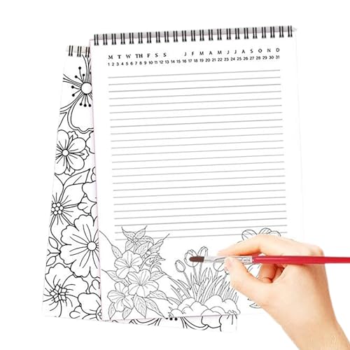 Ausmalbuch, Habit Tracker Notizblock, 52-Seiten Malbuch Mit Blumenmuster Für Erwachsene Tägliche Projektplanung Organisation Reise & Alltag Ausmalbuch, Habit Tracker Notizblock, 52-Seiten Malbuch Mit Blumenmuster Für Erwachsene Tägliche Projektplanung Organisation Reise & Alltag von Hailerio