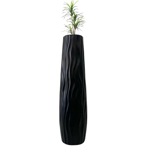 Bodenvase Dekoration | 58 cm Dekorationsvase | Große Tischdekoration Moderne Deko für Wohnzimmer Schlafzimmer Küche Home Wedding Farmhouse von Hailerio