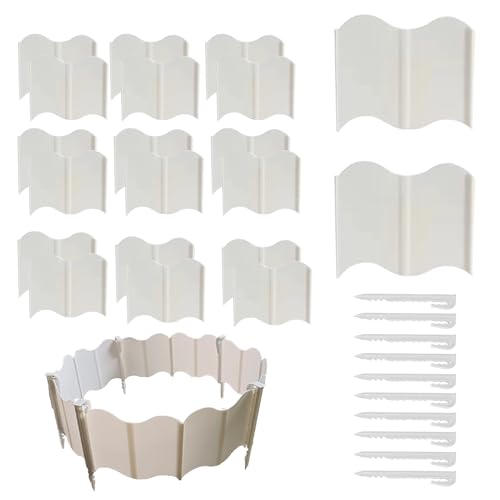 Gartenkantenbegrenzung - Flexible Grenzbefestigung 20 Stück - Flexible Einfassung Beeteinfassung Rasenbegrenzung Für Gehweg Terrasse Einfahrt Rasen Gartenbeet Gartenkantenbegrenzung - Flexible Grenzbefestigung 20 Stück - Flexible Einfassung Beeteinfassung Rasenbegrenzung Für Gehweg Terrasse Einfahrt Rasen Gartenbeet von Hailerio