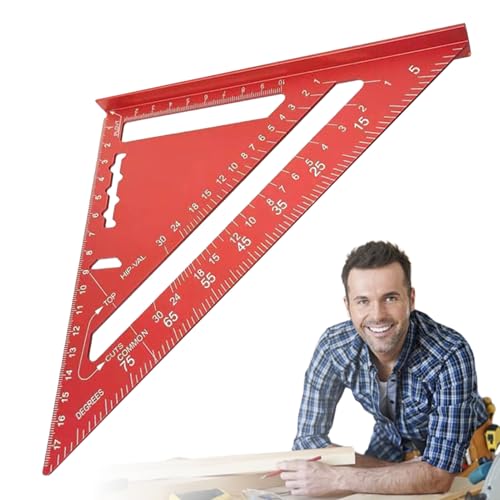 Geodreieck,Metrischer Winkelmesser | Aluminiumlegierung Messwerkzeug für Präzisionsaufgaben Geometrie Holzwerken Bauwesen Technische Projekte Geodreieck,Metrischer Winkelmesser | Aluminiumlegierung Messwerkzeug für Präzisionsaufgaben Geometrie Holzwerken Bauwesen Technische Projekte von Hailerio