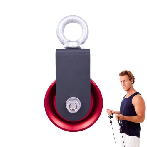 Hängende Riemenscheibe - Einzelne Riemenscheibe,360 ° Silent Gym Pulley System Gewichtskabel Pulley Fitness Gym Bearing Rad für Vogelzubehör Hängende Riemenscheibe - Einzelne Riemenscheibe,360 ° Silent Gym Pulley System Gewichtskabel Pulley Fitness Gym Bearing Rad für Vogelzubehör von Hailerio