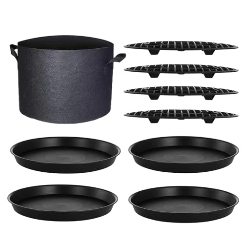 Hailerio Pflanzenbewässerungsuntersetzer,Runde Tropfuntersetzer | rutschfeste Bewässerungsscheiben Für Hochbeet Innenbereich Blumenbeet Gewächshaus Balkon Garten Rasen Anbau von Hailerio