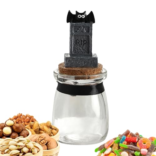 Hailerio Spooky Süßigkeitsglas,Festtags Snackdosen - Lustige Süßigkeitenbox Für Esstisch Spukhaus Kaminsims Schlafzimmer von Hailerio