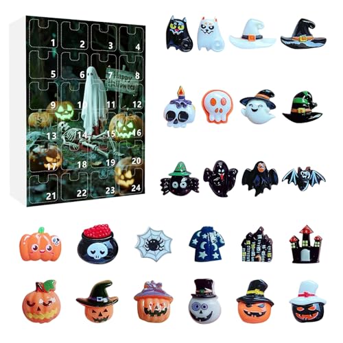 Halloween Countdown Kalender, Deko Skulpturen Für Feiertage Schreibtischschmuck, Resin Gruselfiguren 24 Tage Adventskalender Für Halloween Schreibtisch Fensterbank Kaminregal Dekoration Halloween Countdown Kalender, Deko Skulpturen Für Feiertage Schreibtischschmuck, Resin Gruselfiguren 24 Tage Adventskalender Für Halloween Schreibtisch Fensterbank Kaminregal Dekoration von Hailerio